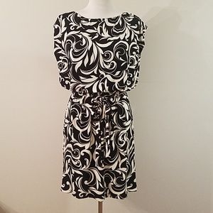 SOLD-Black and white dress